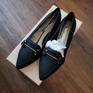 black flats w gold detail - billini "valera"